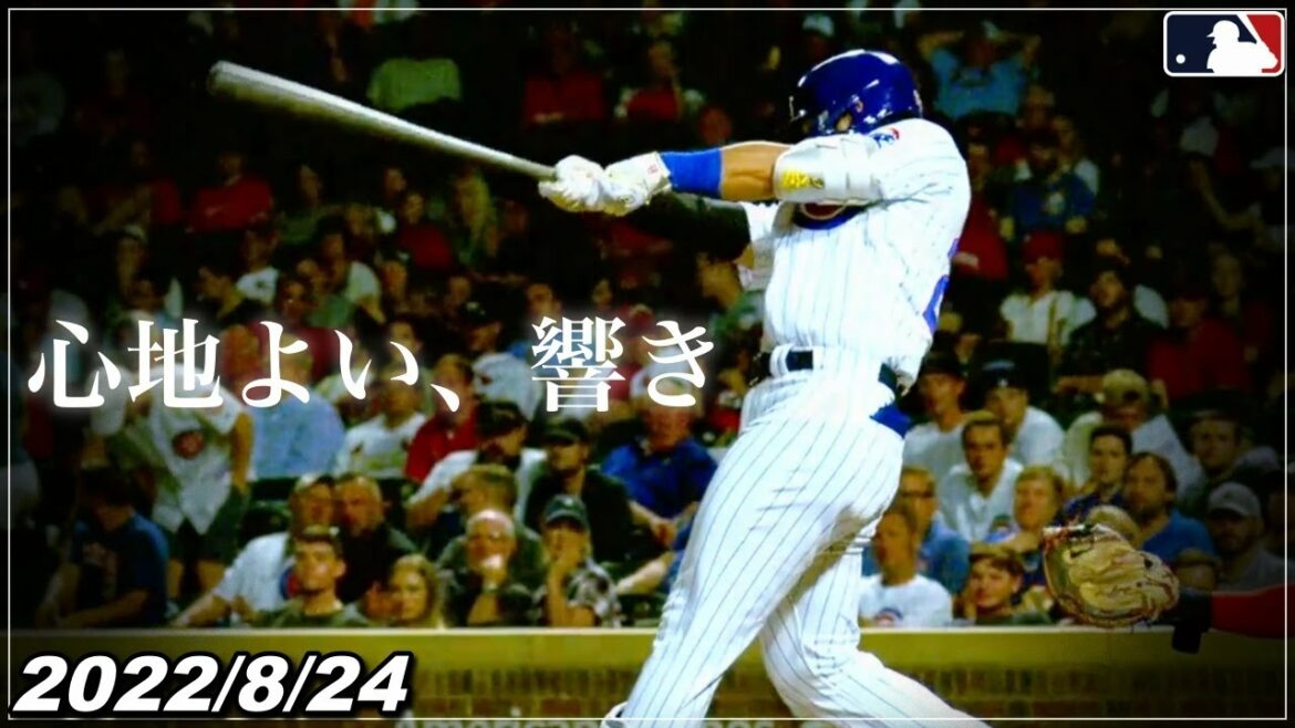 [Seiya Suzuki]A brilliant sound that wakes you up "Battering speed 175 km "2 games in a row" hit" "August 24 all at-bat highlights"[Cubs/Hiroshima Carp][Baseball]