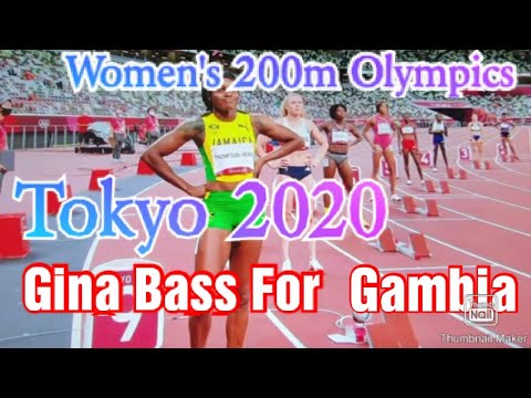 Gina Bass 200m took 2nd and 4th in Tokyo Olympic games 2020 for heat and semifinals Gina Bass 200m took 2nd and 4th in Tokyo Olympic games 2020 for heat and semifinals