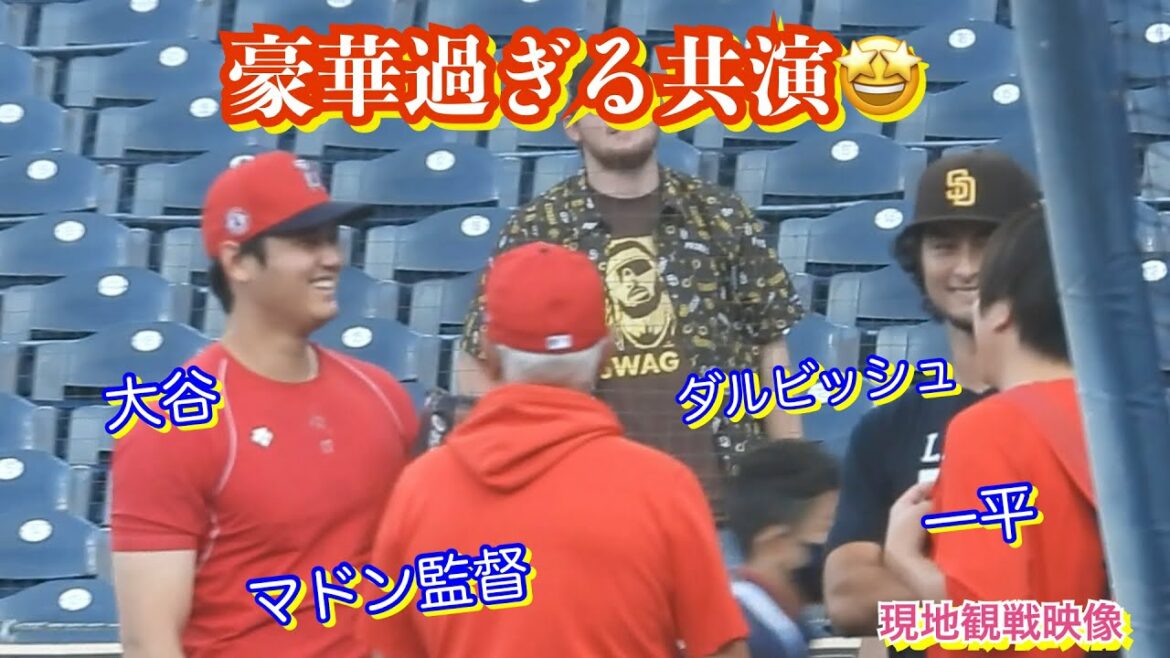 Shohei Otani can't stop talking!  ️Greetings to senior Darvish, director Maddon is also there 🤩[local video]