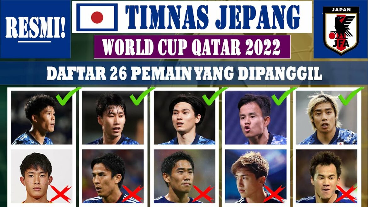 FINAL LIST JAPAN SQUAD TO WORLD CUP 2022 [ALL 26 PLAYERS]