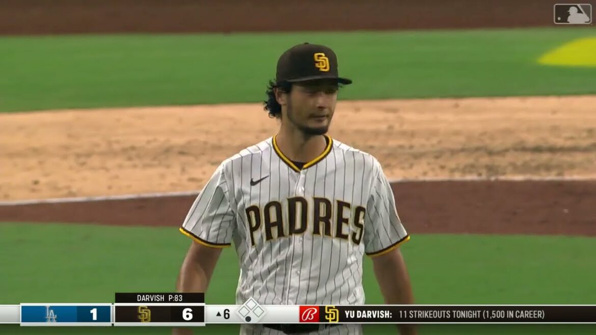 [MLB史上最速で1500奪三振達成！] Yu Darvish Dodgers game All 11 strikeouts