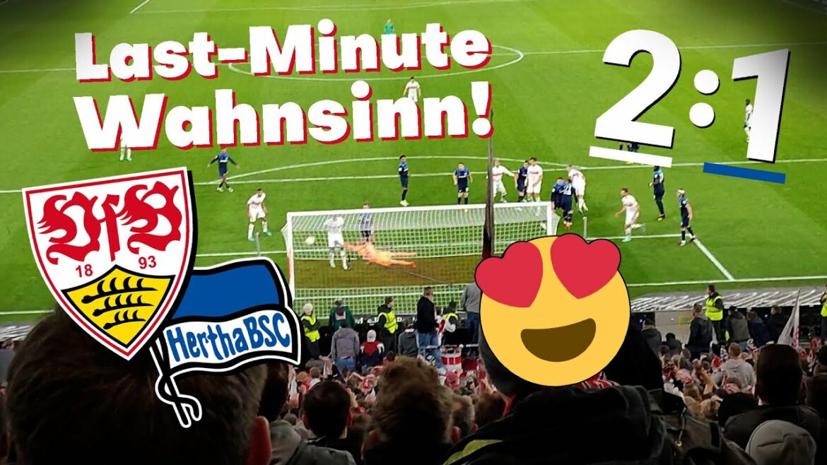 VfB Stuttgart 2: 1 Hertha BSC |  Last minute madness!  Victory for Endo!  |  Stadium vlog