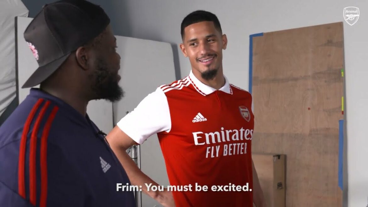 Behind the scenes at the Arsenal 2022 World Cup shoot Behind the scenes at the Arsenal 2022 World Cup shoot