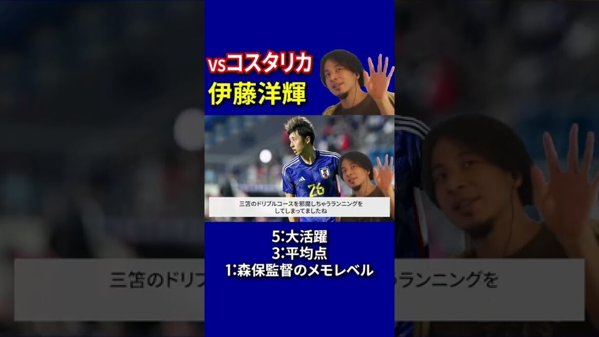 [Japan National Soccer Team]Japan vs Costa Rica Scored by Hiroki Ito[Hiroyuki and the World Cup]#Shorts