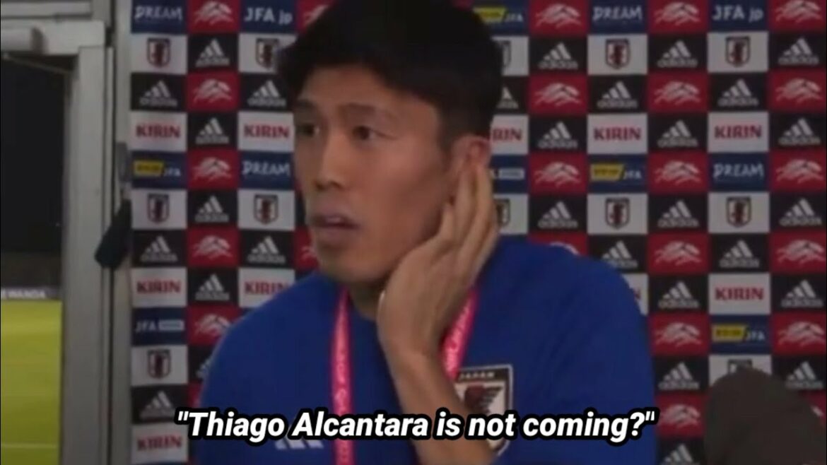 Tomiyasu's reaction when He found out Thiago Alcantara was not called up for world cup