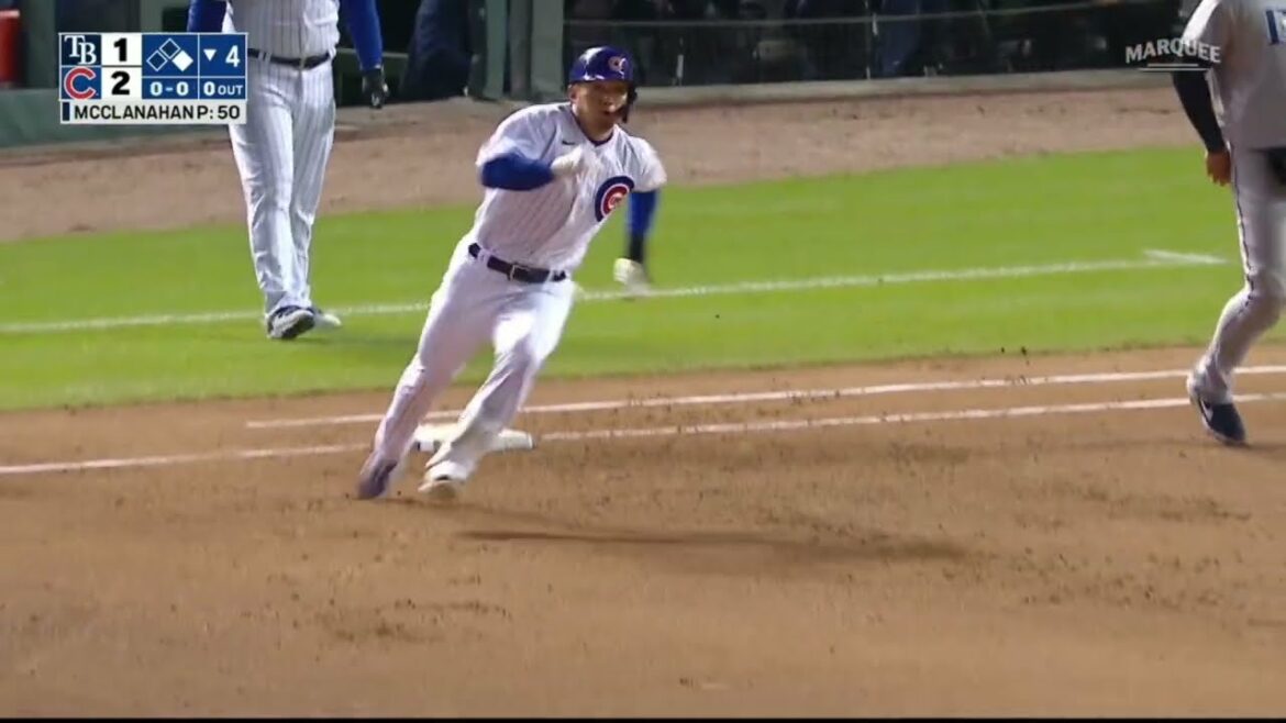 Seiya Suzuki Promoted to No. 4 from today → Sudden hit!Despite showing a bold run, he was unfortunately out.