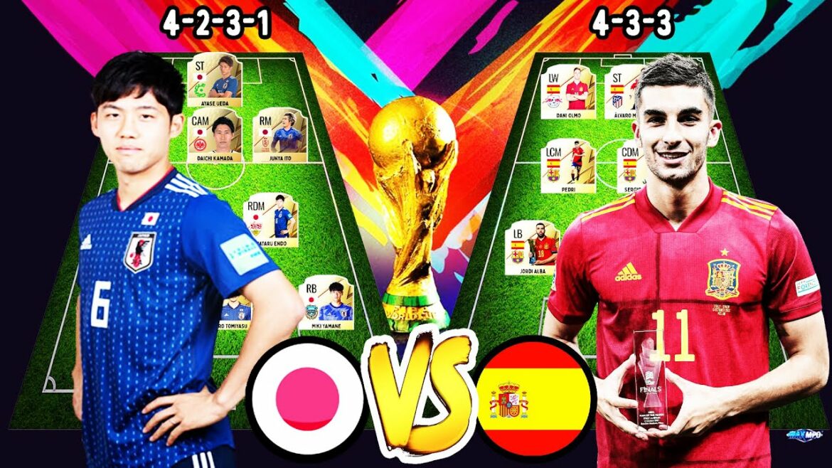 JAPAN VS SPAIN HEAD TO HEAD POTENTIAL STARTING LINEUPS | WORLD CUP 2022 QATAR
