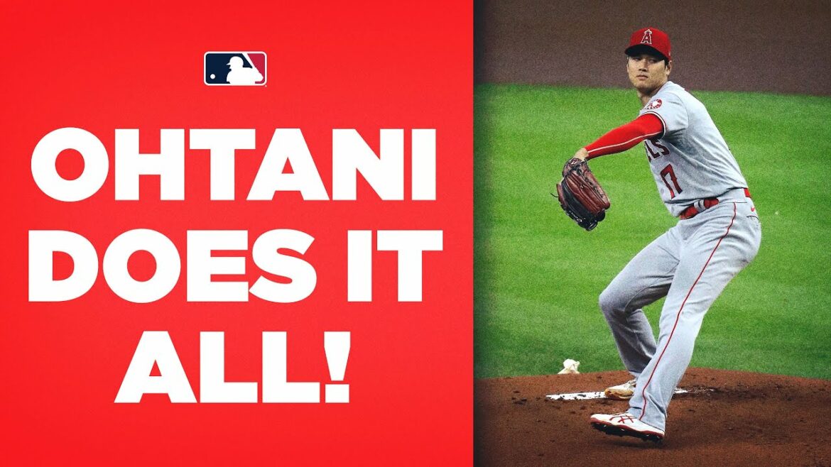 Shohei Ohtani DOES IT ALL! (Strikes out 10 on the mound, singles at the plate, plays right field!!)