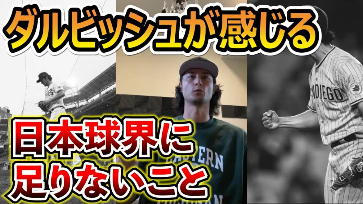 [Yu Darvish]What I have felt since my days in Japan is lacking in the current Japanese baseball world.  ~ Darvish Collection ~