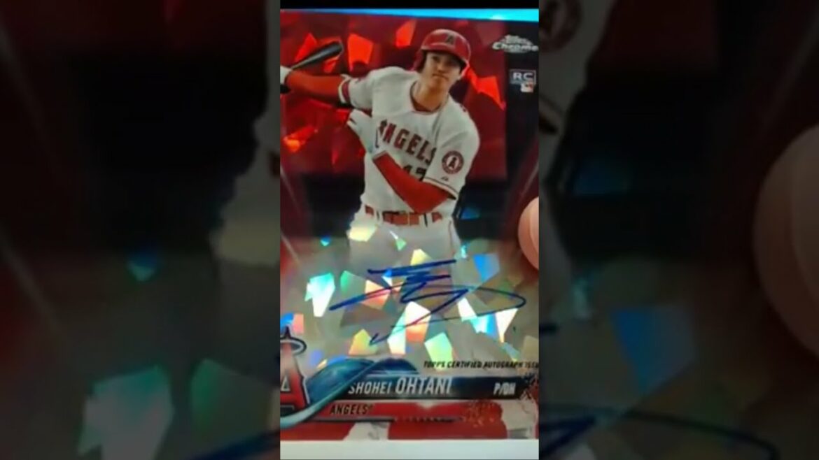 Shohei Ohtani Red RC Auto from 2018 Topps Chrome Sapphire