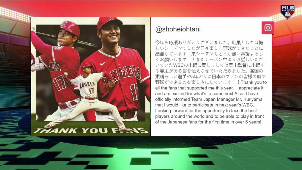 Shohei Ohtani WILL PLAY in the 2023 World Baseball Classic