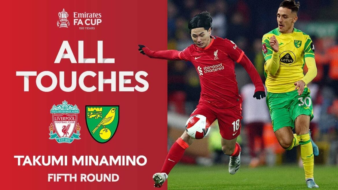 ALL TOUCHES | Takumi Minamino vs Norwich City 'Complete Performance' | Fifth Round | Emirates FA Cup