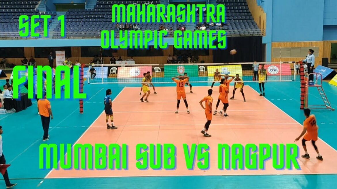 Maharashtra olympic Games| Mumbai sub Vs Nagpur | Final volleyball match| Set 1 |Pune 2023