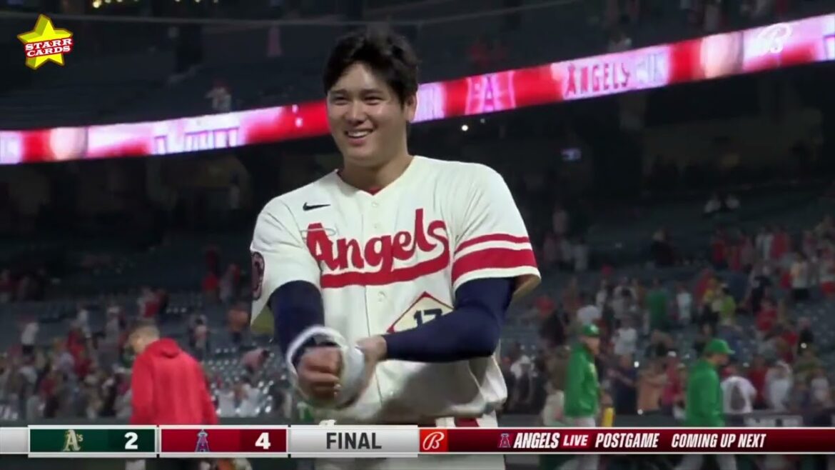 Lengendary Shotime: Shohei Ohtani gets Gatorade bath during interview following no-hitter flirtation