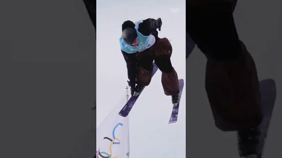 Landing on one ski, because you can...