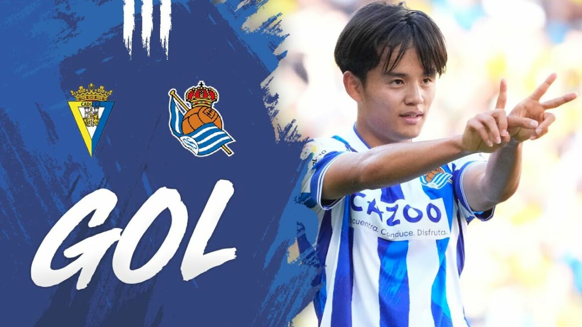 GOAL | J1 LaLiga 22-23 | Cádiz CF 0 – 1 Real Sociedad | Take Kubo GOAL | J1 LaLiga 22-23 | Cádiz CF 0 - 1 Real Sociedad | Take Kubo