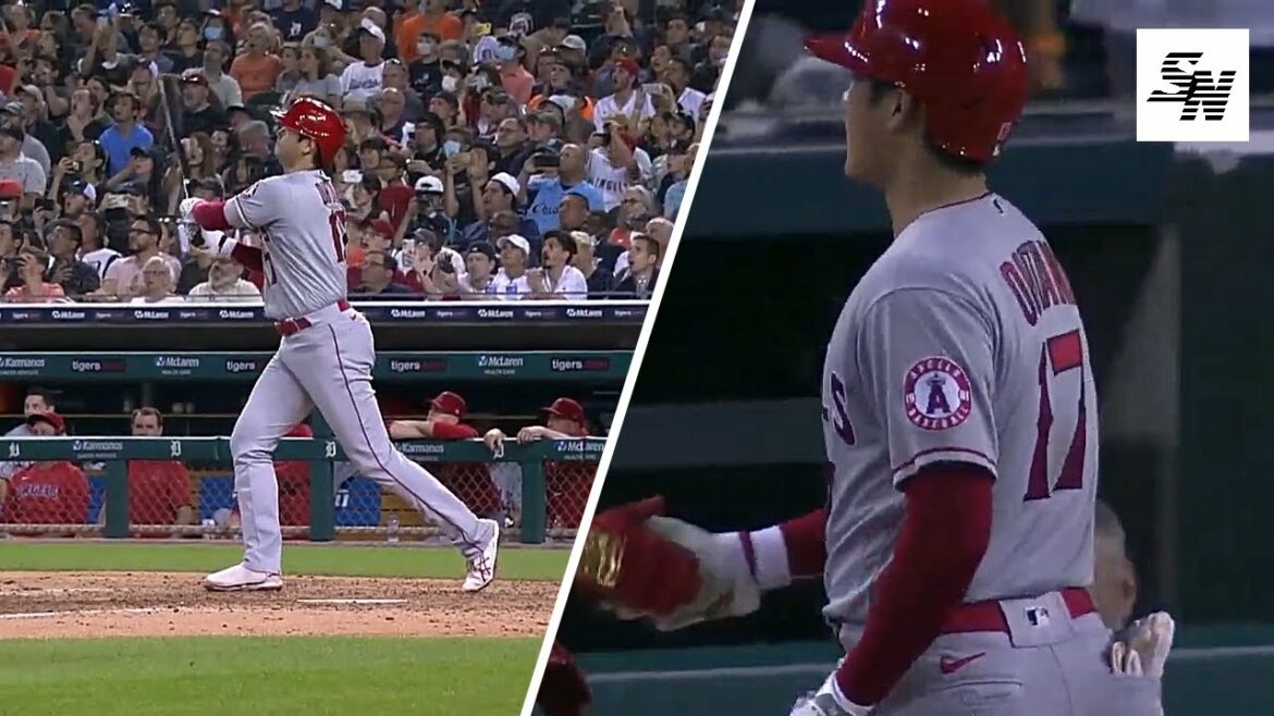 Shohei Ohtani 40TH HOME RUN of the year! Franchise record for left-handed hitters 👏 (Angels/Tigers)