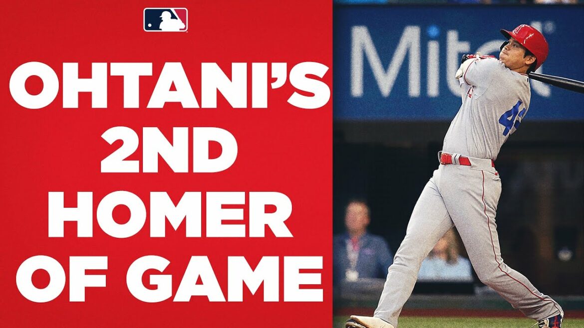 Shohei Ohtani CRUSHES his 2nd homer of the game and adds an EPIC bat flip!