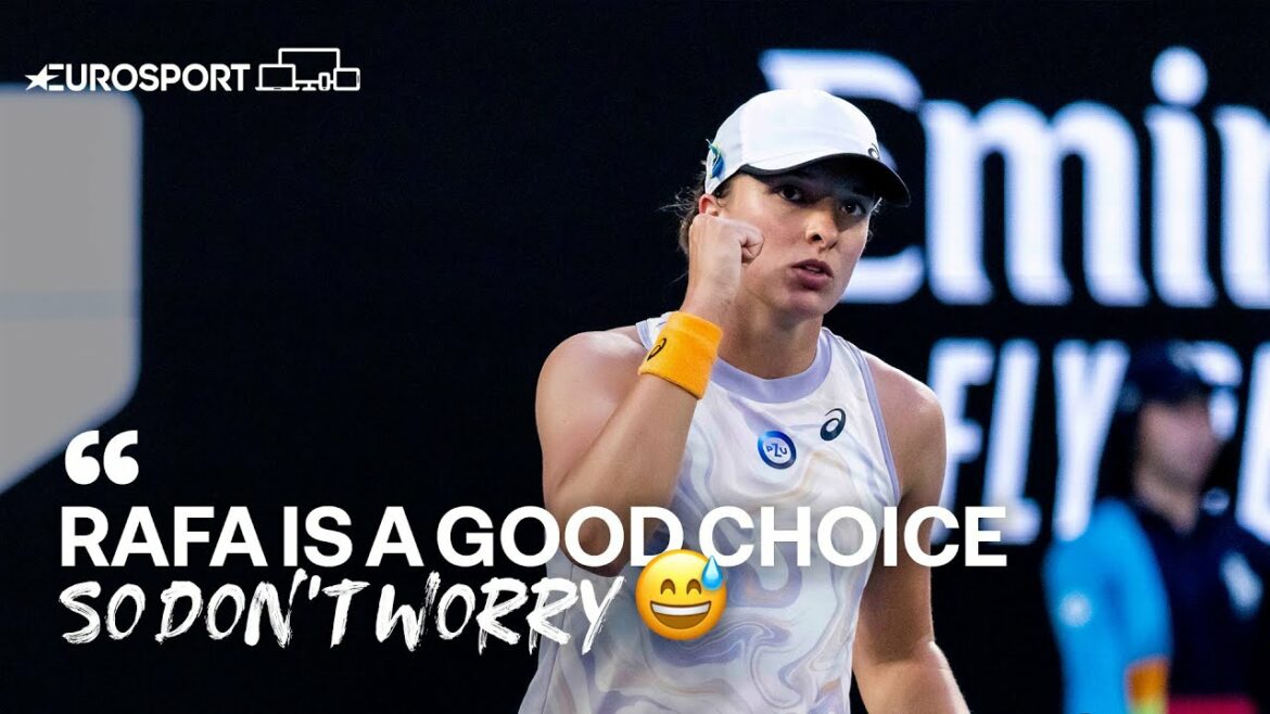 "We almost got a full house like Rafa" | Swiatek secures straight-sets win | Eurosport Tennis