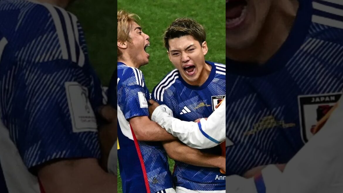 Ritsu Doan😍😍 Goalscorer JapanVsSpain #shorts #viral #trending #footballshorts