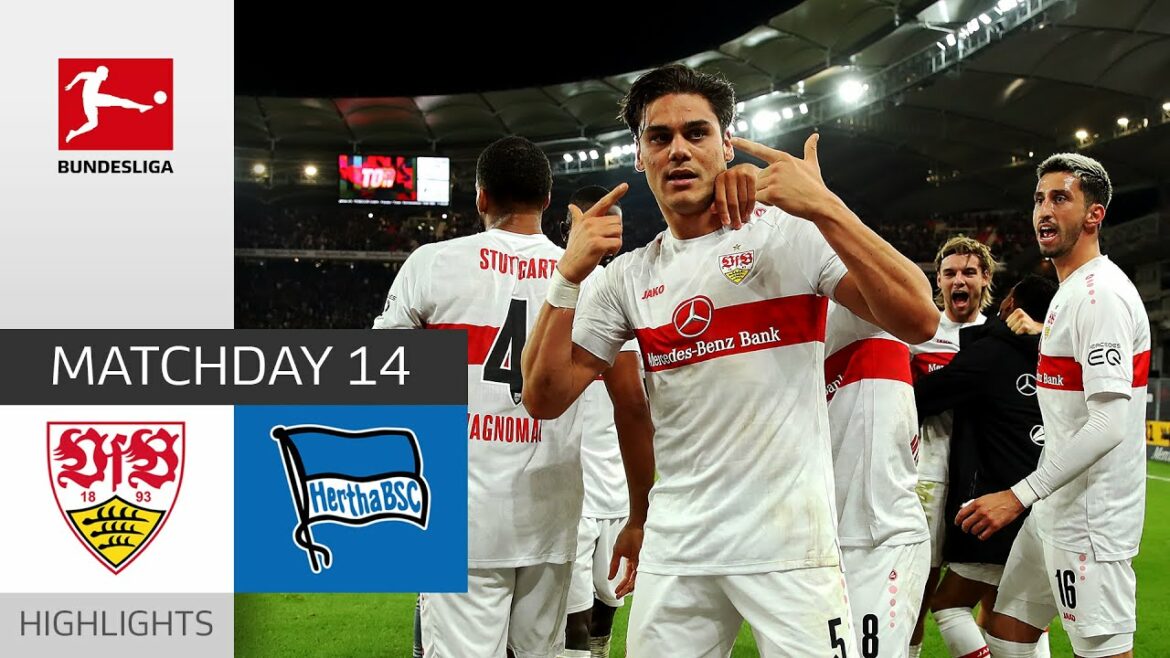 VfB Stuttgart – Hertha Berlin 2-1 | Highlights | Matchday 14 – Bundesliga 2022/23 VfB Stuttgart - Hertha Berlin 2-1 | Highlights | Matchday 14 – Bundesliga 2022/23