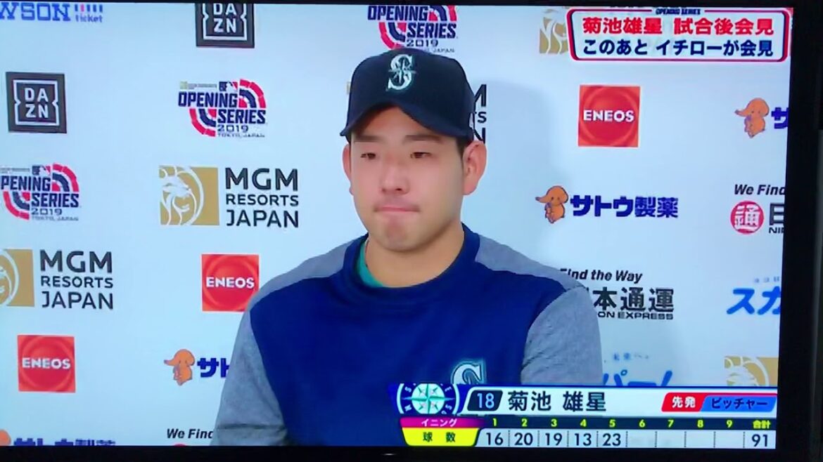 [Ichiro retires on March 21]Yusei Kikuchi is deeply moved and speechless.