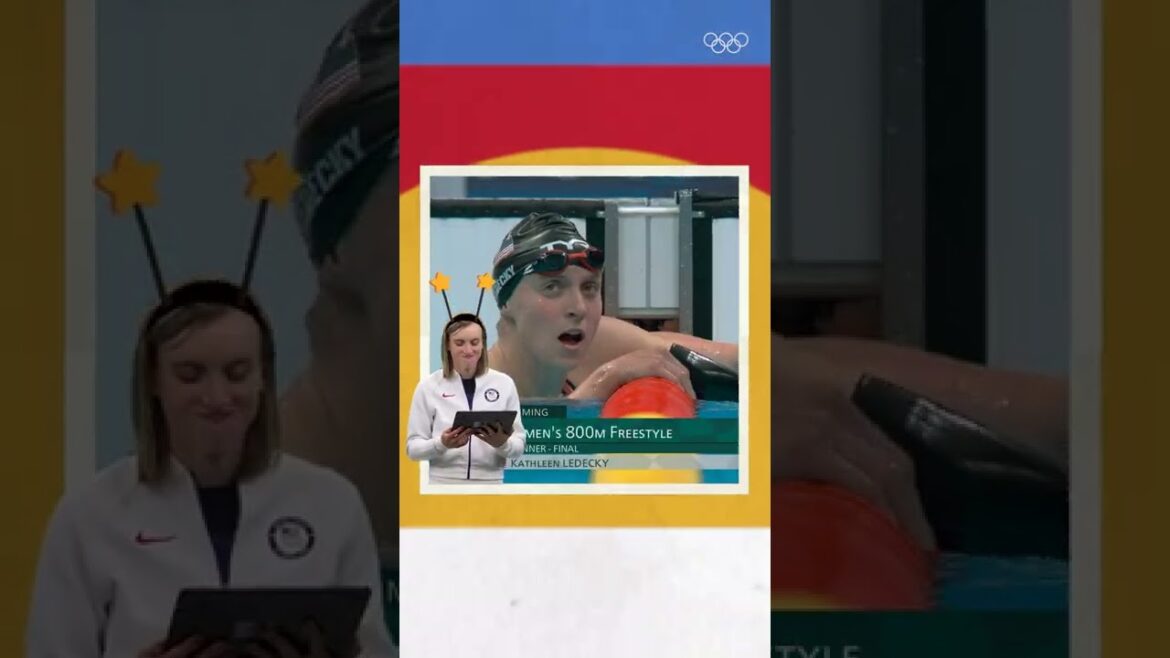 Katie Ledecky reacts to her Tokyo 2020 800m win!