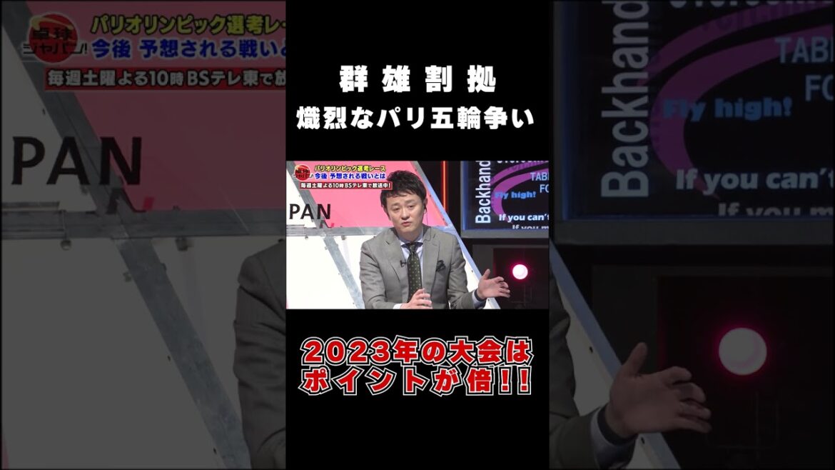 [Rivalry]Paris Olympic representative selection points Double the points for the 2023 tournament!