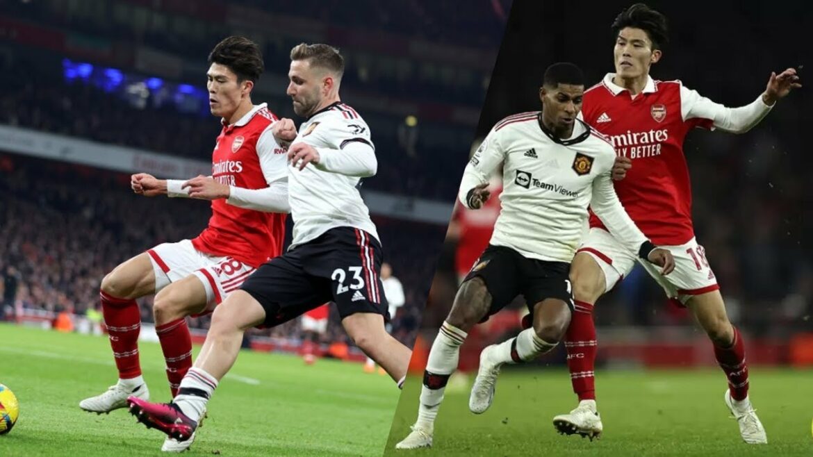 Solid Takehiro Tomiyasu vs Manchester United !💪💪|Takehiro Tomiyasu vs Manchester United