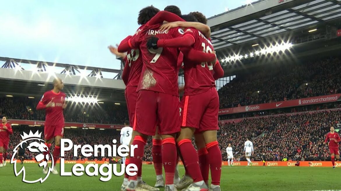 Takumi Minamino nets third Liverpool goal v. Brentford | Premier League | NBC Sports Takumi Minamino nets third Liverpool goal v. Brentford | Premier League | NBC Sports