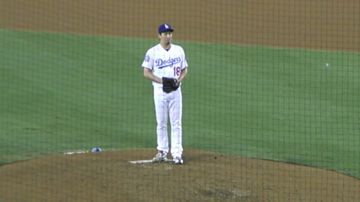 [Routine as usual]Dodgers Kenta Maeda's pitching form_2018091802