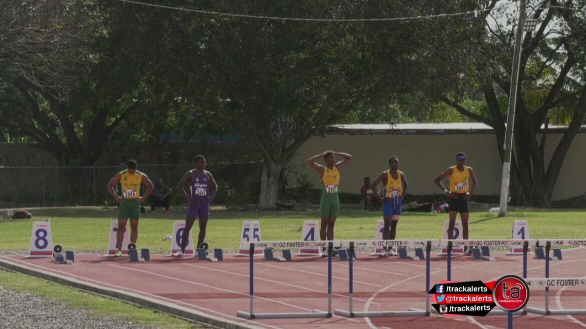 Rickoy Hunter: Class 2 Boys 110H at Central Hurdles, Throws and Relays
