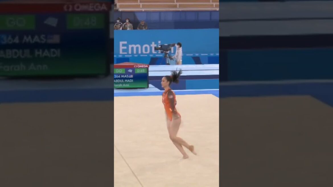 Farah Ann Abdul Hadis floor Routine at Tokyo 2020 #shorts #womens #floor Farah Ann Abdul Hadis floor Routine at Tokyo 2020 #shorts #womens #floor