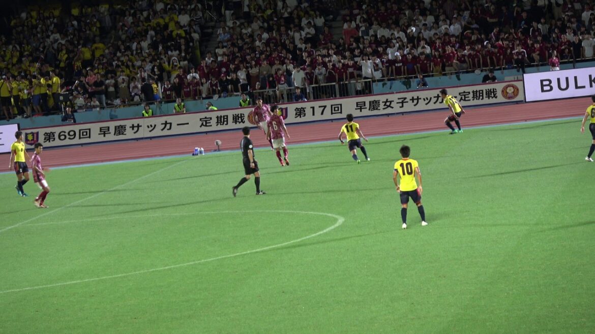 2018/7/7 (Saturday) 69th Waseda-Keio Soccer Regular Match - Waseda-Keio Classico First half 0-0 Second half Waseda come-from-behind 2 goals