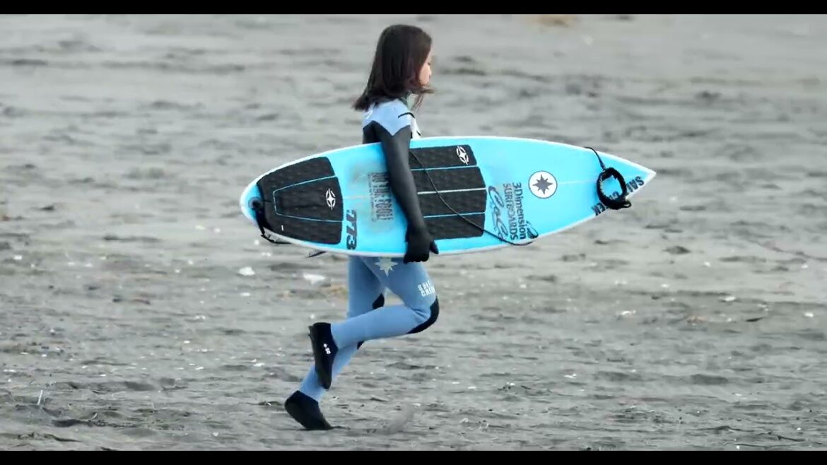 [Japan's best surfing dojo]A super kids & boys session held by future professional surfers at Shidashita in Chiba, which was also the venue for the Tokyo Olympics