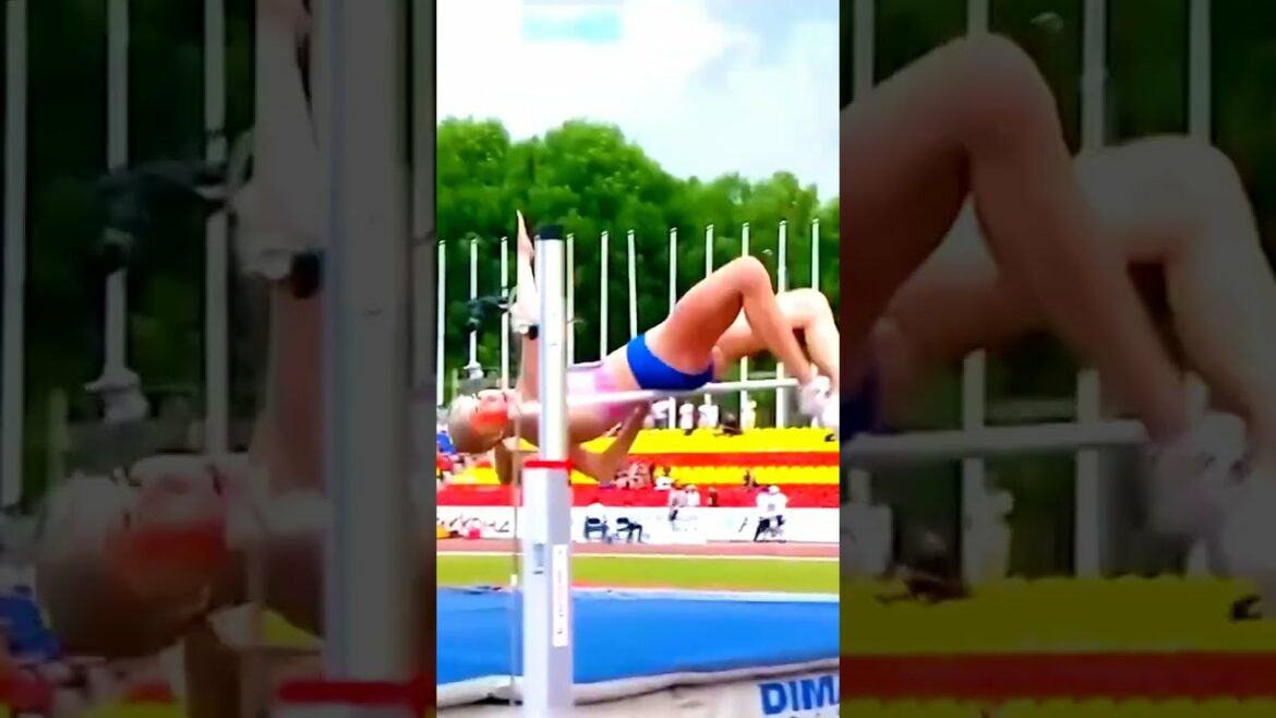 😱🔥Most beautiful moments women's High jump 2023 #shorts #youtubeshorts