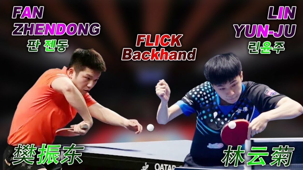 Lin Yun-ju vs Fan Zhendong how to flick backhand table tennis Lin Yun-ju vs Fan Zhendong how to flick backhand table tennis