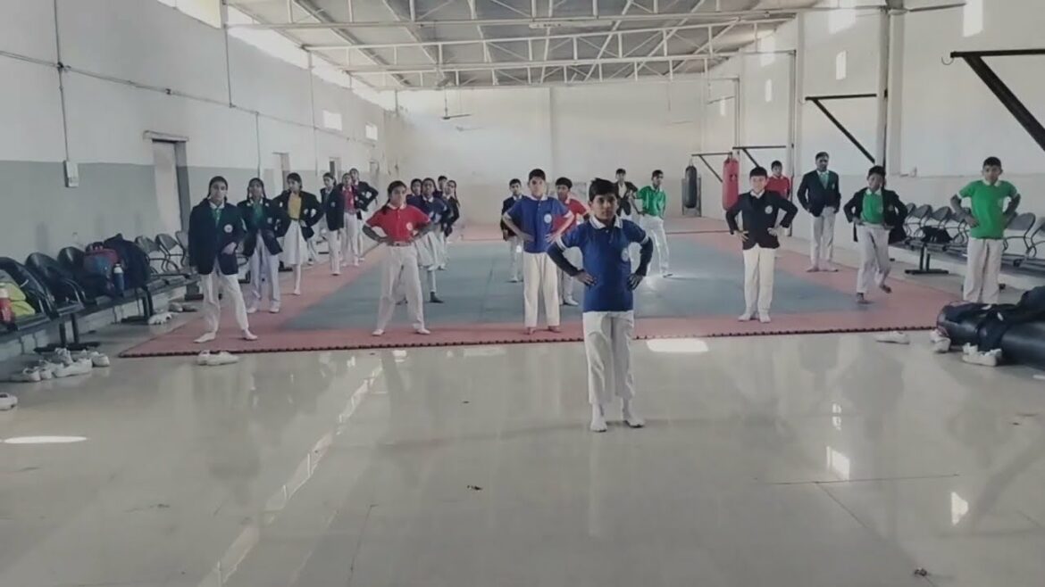 Karate warm-up 🤟 #ndsi #school #sachinkarate #fitness #exercise