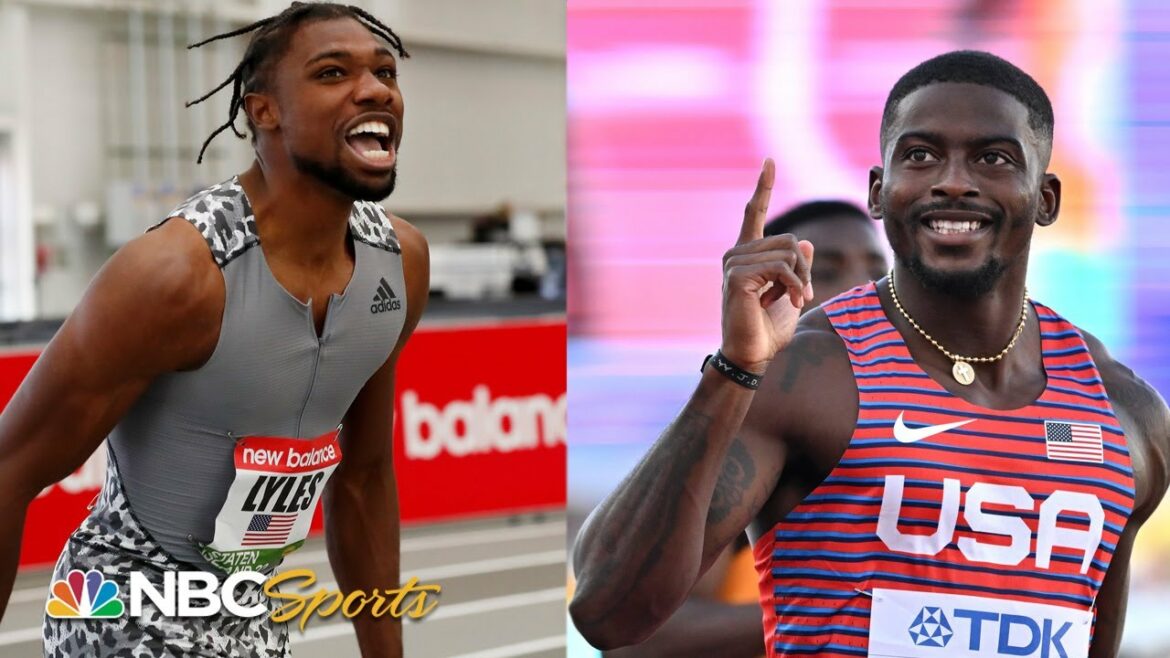 Noah Lyles vs Trayvon Bromell EPIC 60m duel decided by an eyelash in Boston | NBC Sports Noah Lyles vs Trayvon Bromell EPIC 60m duel decided by an eyelash in Boston | NBC Sports