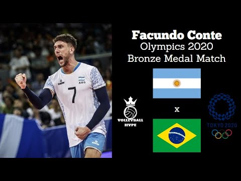 Facundo Conte – Tokyo Olympics 2020 – Argentina vs Brazil – Bronze Medal Match – Men’s Volleyball Facundo Conte - Tokyo Olympics 2020 - Argentina vs Brazil - Bronze Medal Match - Men's Volleyball