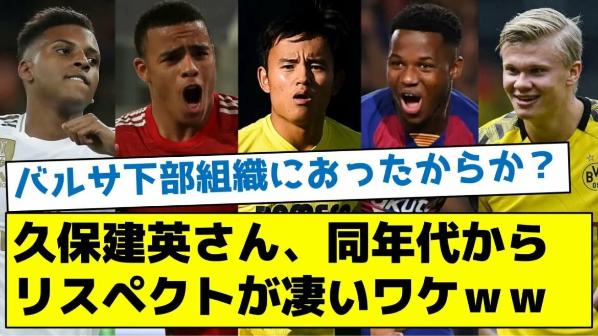 Takefusa Kubo, the reason why respect is amazing from the same age ww