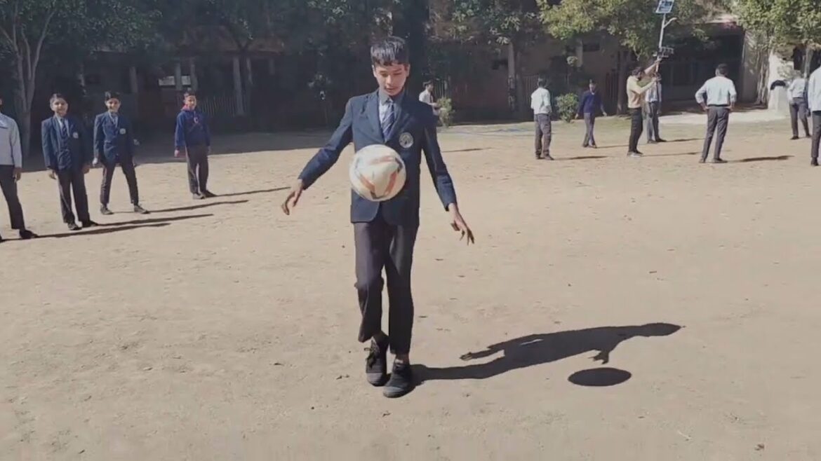 football ⚽ practice  #ndsi #school #students #sachinkarate