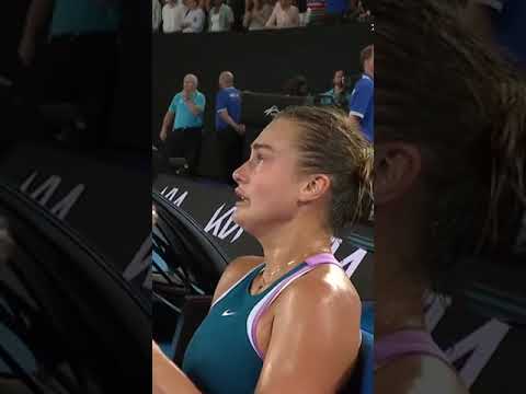 Aryna Sabalenka in tears after winning her first Grand Slam singles title 🥺 #shorts Aryna Sabalenka in tears after winning her first Grand Slam singles title 🥺 #shorts