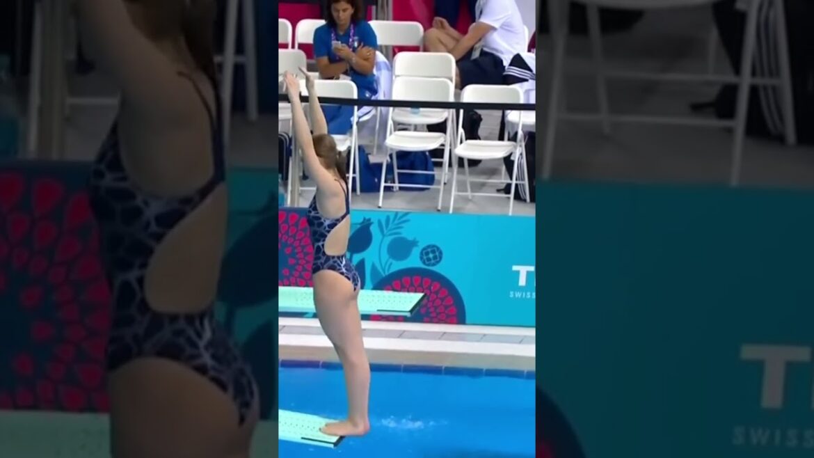Anne vilde Texan super springboard diving Olympic #sports #athlete #shorts Anne vilde Texan _ super _ springboard diving Olympic #sports #athlete #shorts