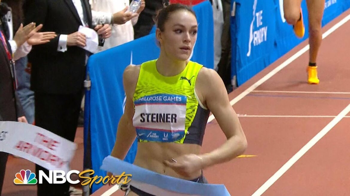 Abby Steiner sets AMERICAN RECORD in Millrose Games 300m victory | NBC Sports