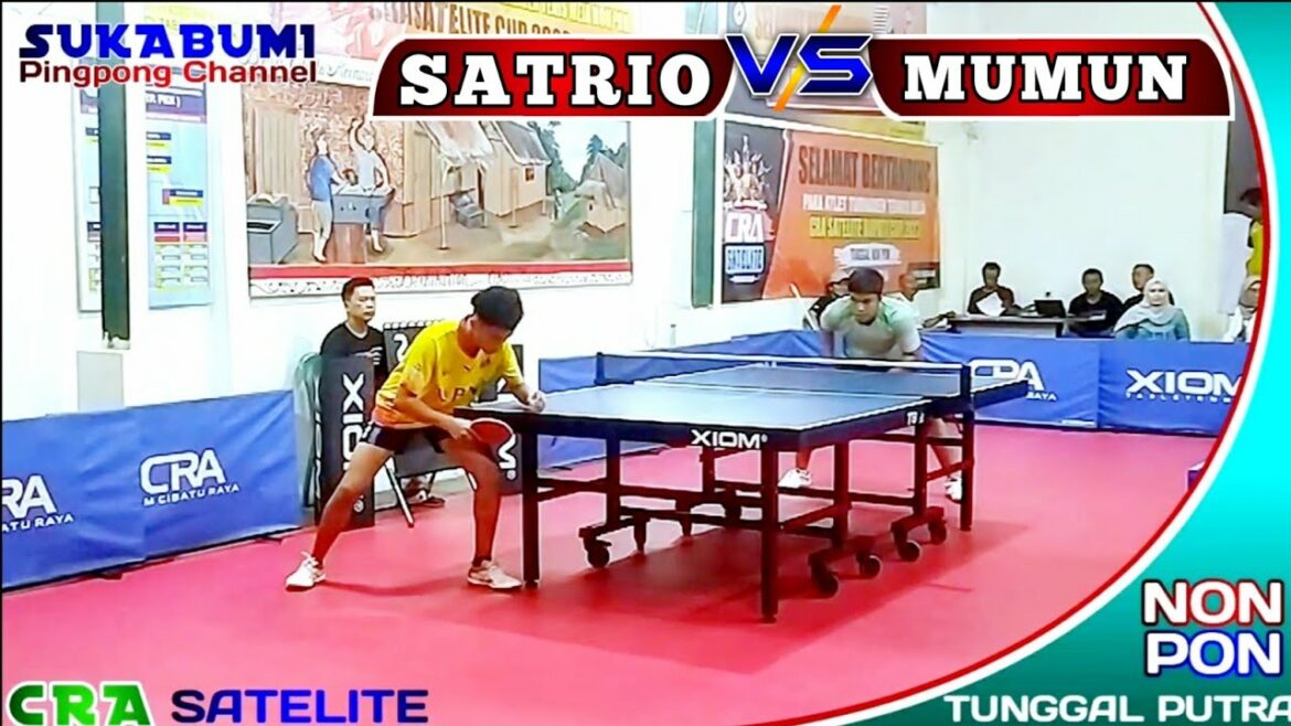 SATRIO Prinus VS MUMUN Arwana Table Tennis Championships NON PON Regent Cup 2023 table tennis championship