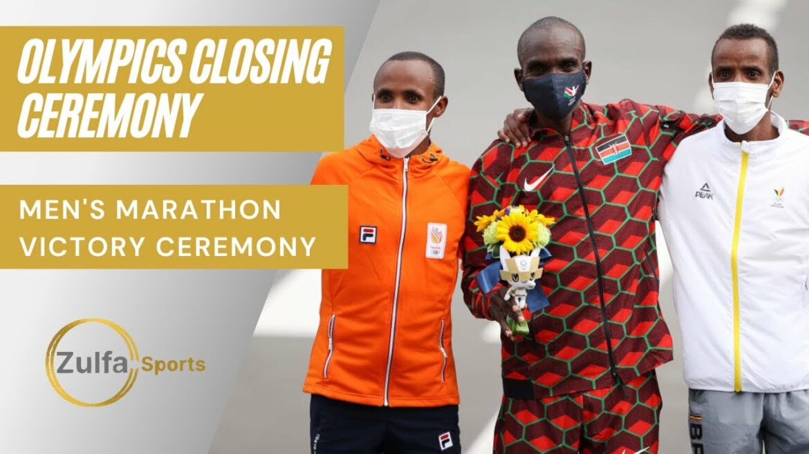 Athletics - Men's Marathon Victory Ceremony | Olympic Games Tokyo 2020