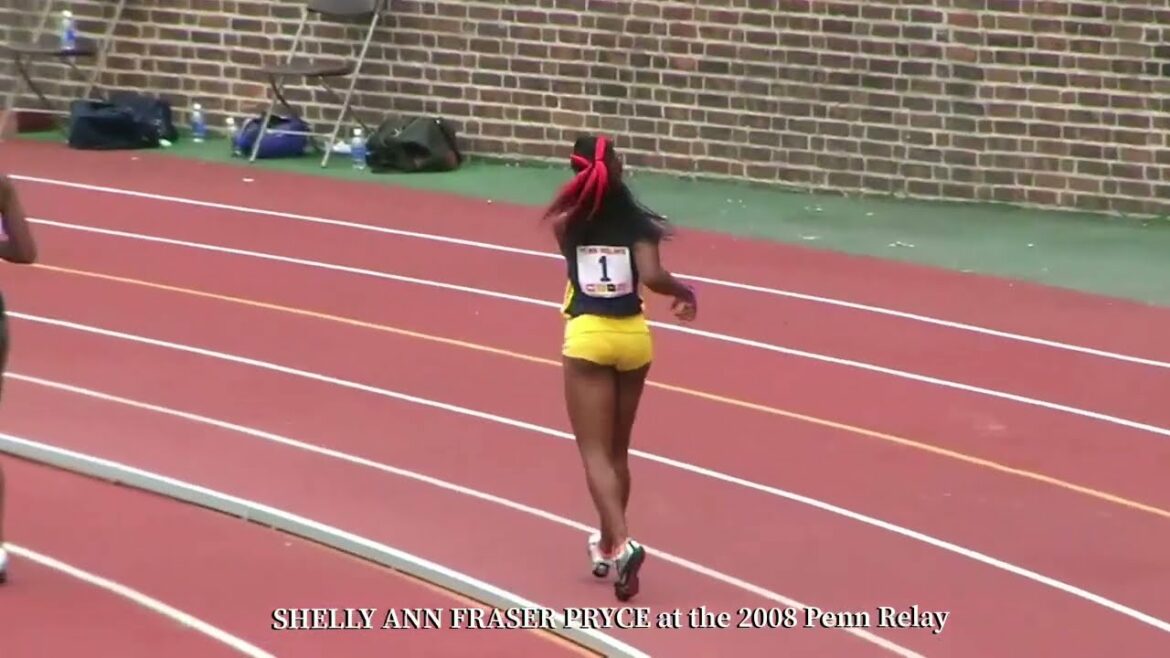SHELLY ANN FRASER PRYCE at the 2008 Penn Relays SHELLY ANN FRASER PRYCE at the 2008 Penn Relays