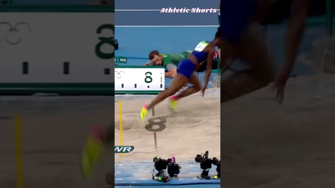 The USA’s Bartoletta wins gold in women’s long jump #shorts The USA's Bartoletta wins gold in women's long jump #shorts