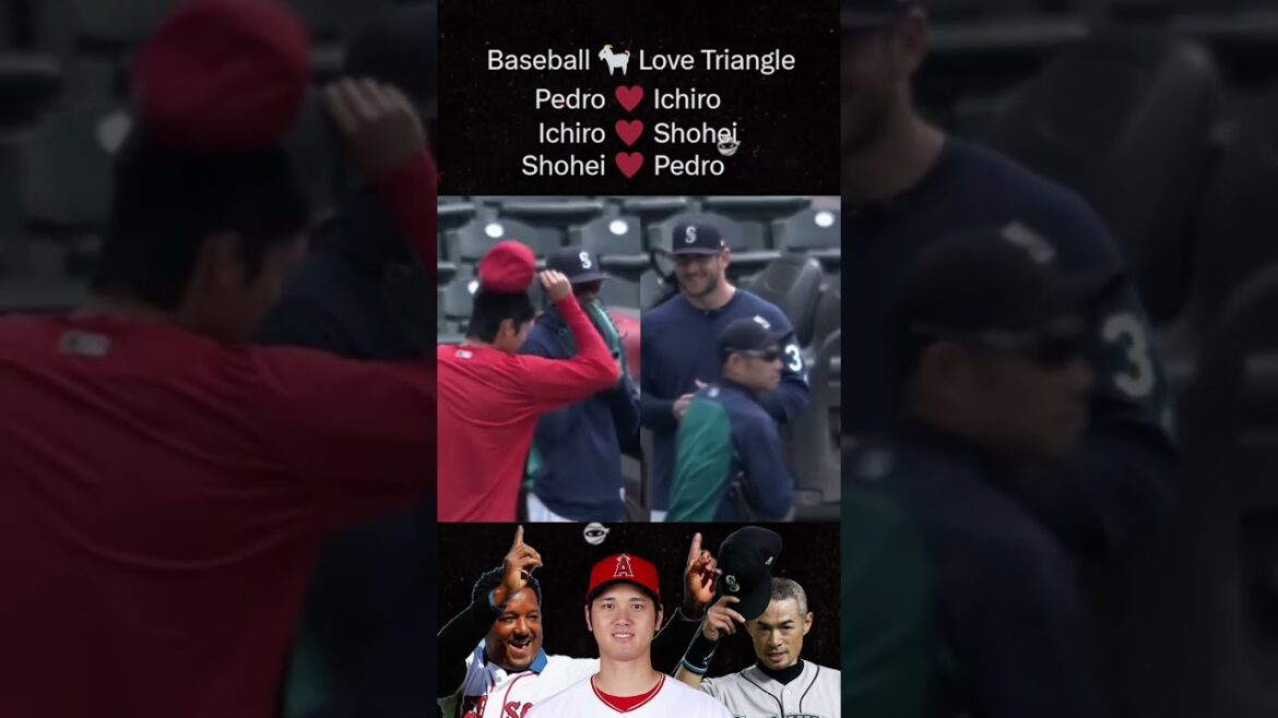 A Baseball 🐐 Love Triangle feat. Pedro, Ichiro & Shohei #baseball #shorts